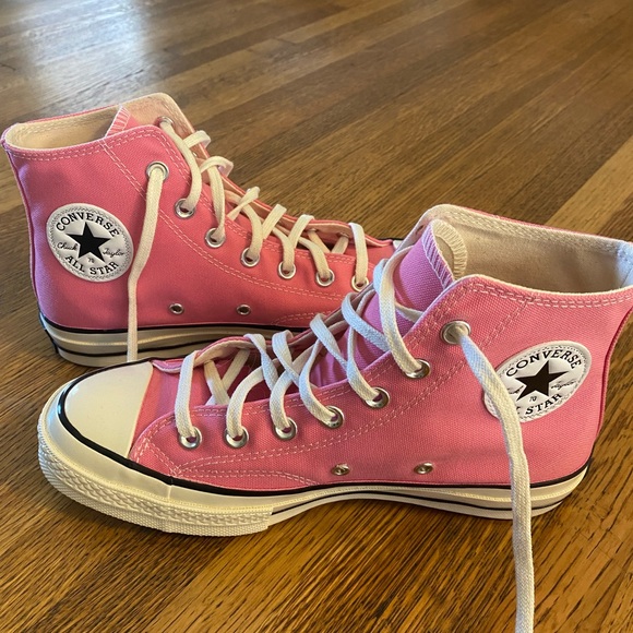 Converse Shoes - Pink Converse Chuck 70 vintage color canvas high top sneakers!